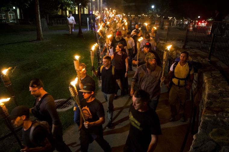 White Supremacists March with Torches in Charlottesville