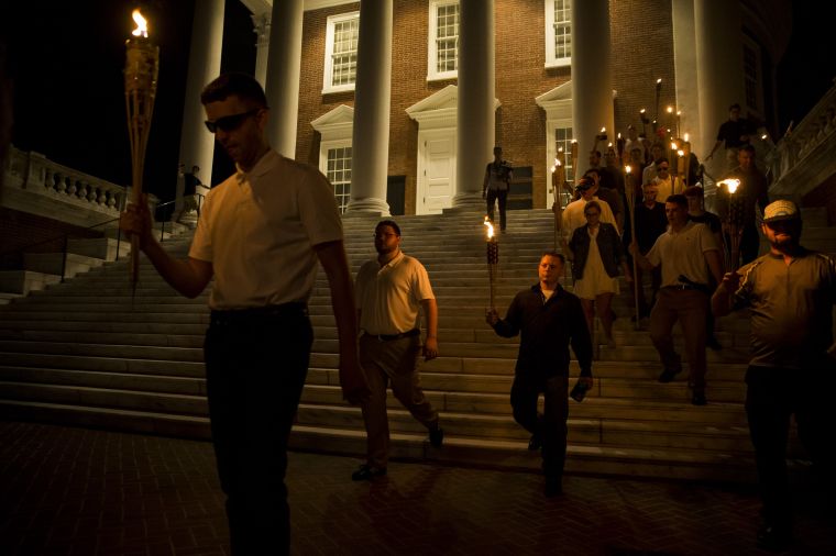 White Supremacists March with Torches in Charlottesville