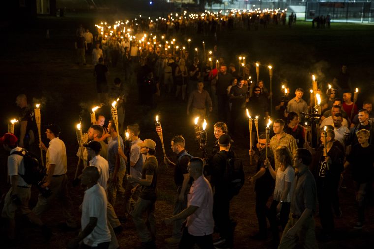 White Supremacists March with Torches in Charlottesville