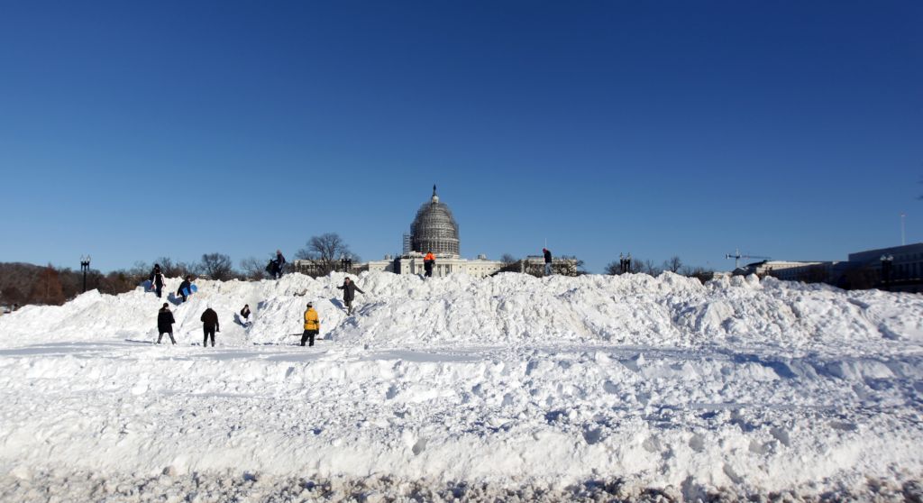 Day After Snowstorm In Washington D.C.