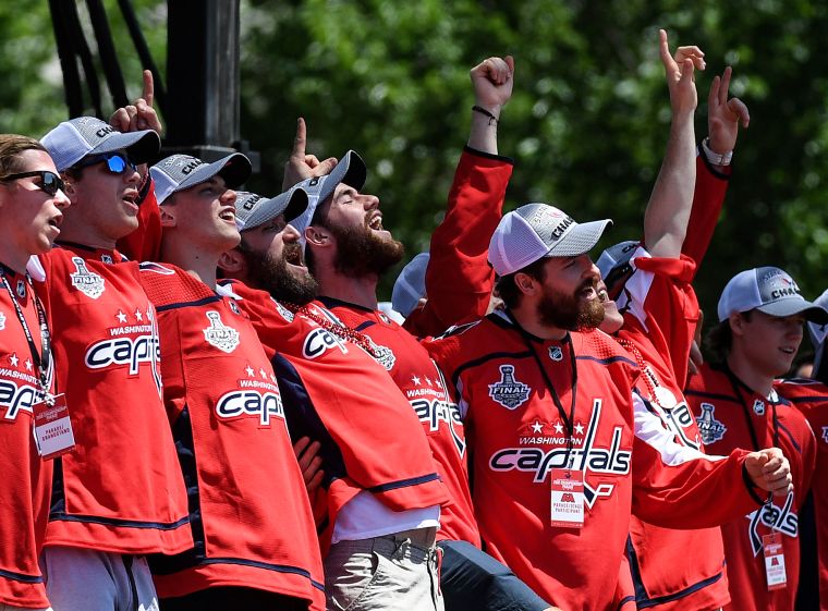 Parafe for NHL Stanley Cup Winners Washington Capitals