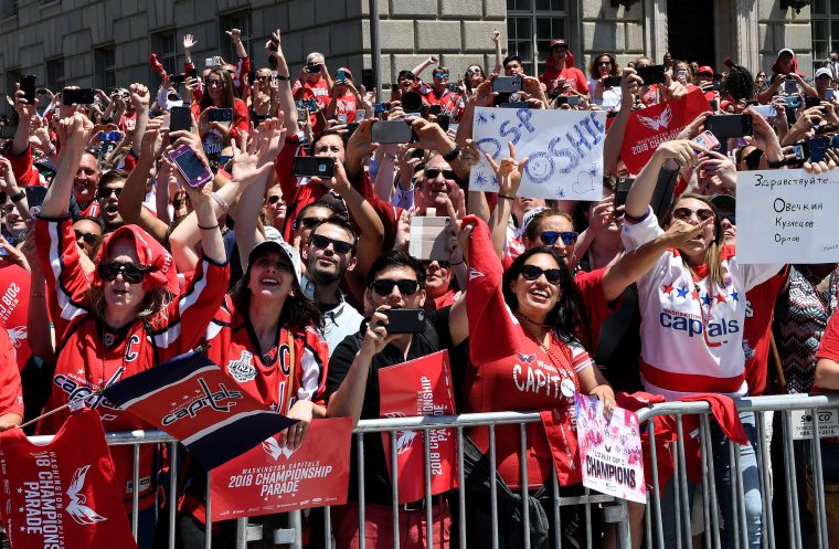 Parafe for NHL Stanley Cup Winners Washington Capitals