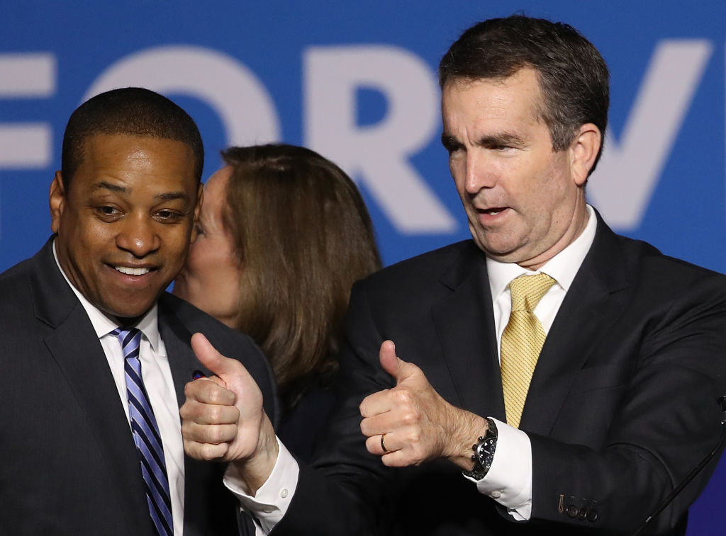 Virginia Gubernatorial Candidate Ralph Northam Holds Election Night Gathering In Fairfax, Virginia