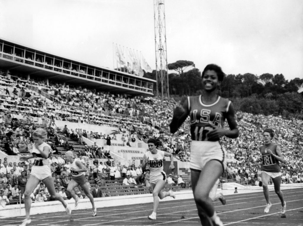 Arrivée de Wilma Rudolph au 200 m plat dames des JO de Rome