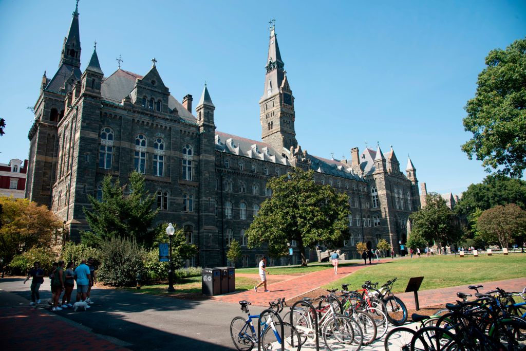 Healy Hall on the campus of Georgetown University, Washington, DC