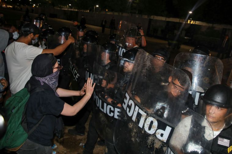 Protesters Demonstrate In D.C. Against Death Of George Floyd By Police Officer In Minneapolis