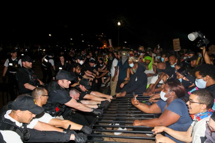 Protesters Demonstrate In D.C. Against Death Of George Floyd By Police Officer In Minneapolis