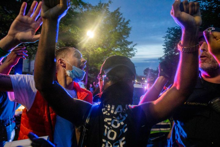 Protesters Demonstrate In D.C. Against Death Of George Floyd By Police Officer In Minneapolis