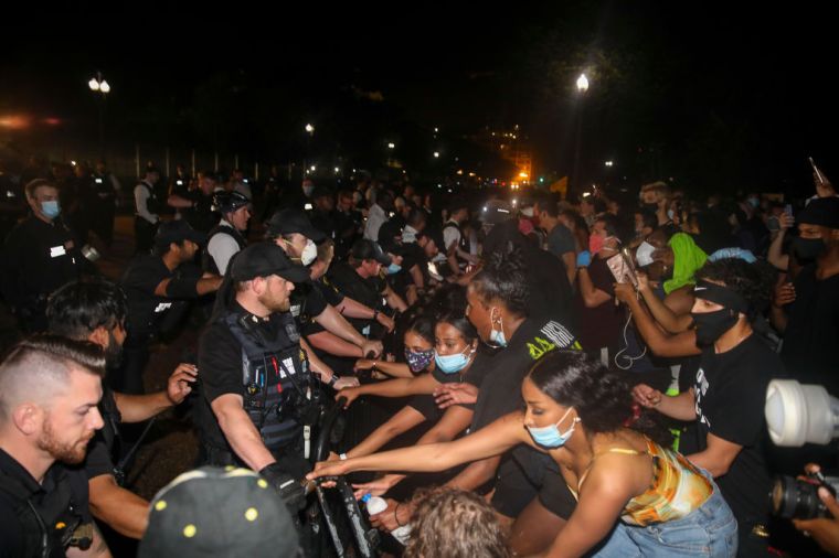 Protesters Demonstrate In D.C. Against Death Of George Floyd By Police Officer In Minneapolis