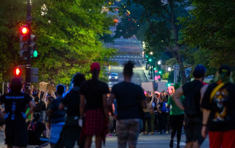 Protesters Demonstrate In D.C. Against Death Of George Floyd By Police Officer In Minneapolis