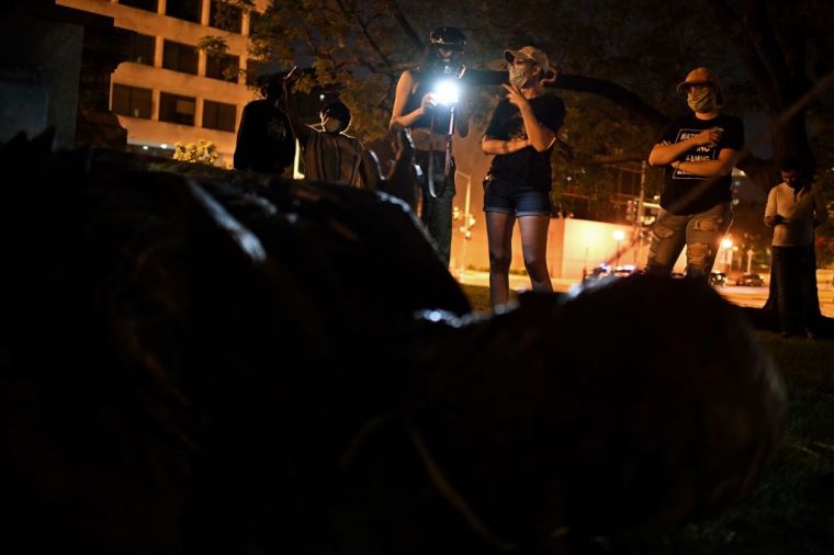 US-POLITICS-RACISM-STATUE-UNREST