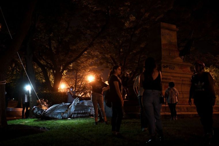 US-POLITICS-RACISM-STATUE-UNREST