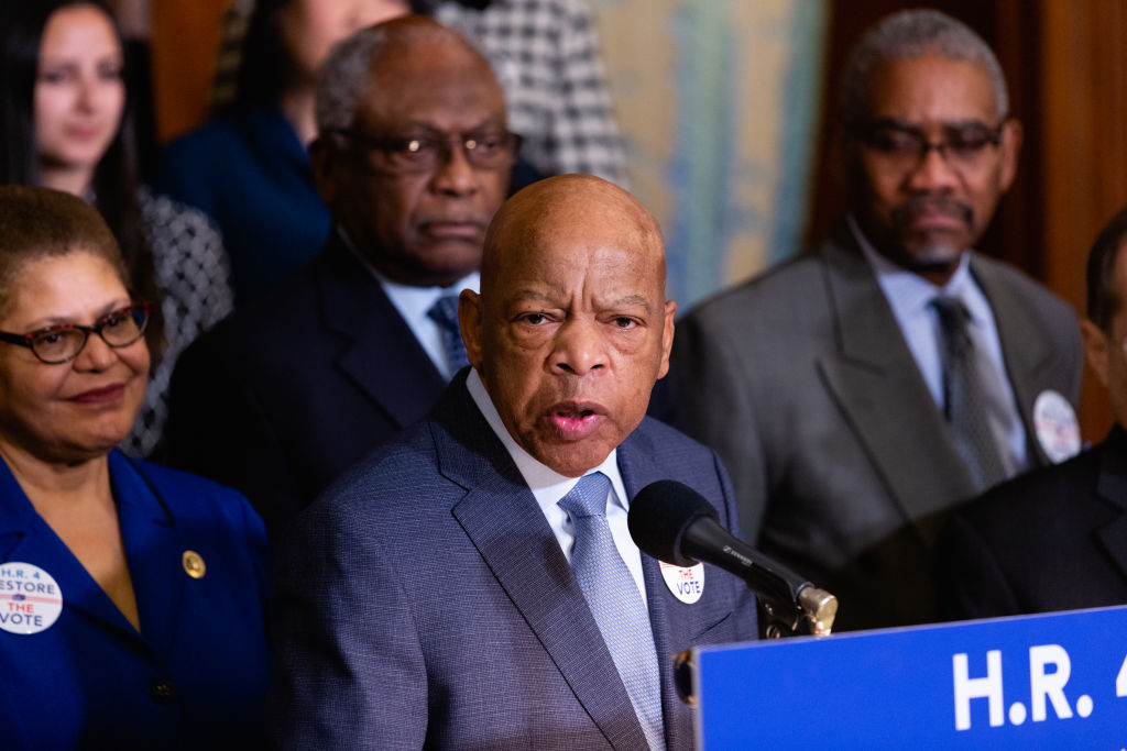 Democrats Hold News Conference On Voting Rights Advancement Act