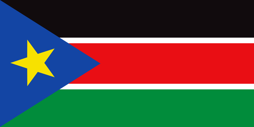 Republic of South Sudan African Country Flag