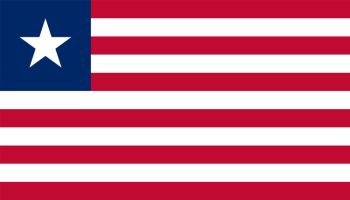Liberia flag simple illustration for independence day or election