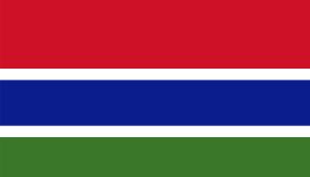 Gambia flag simple illustration for independence day or election