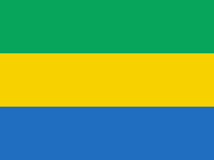 Gabon African Country Flag