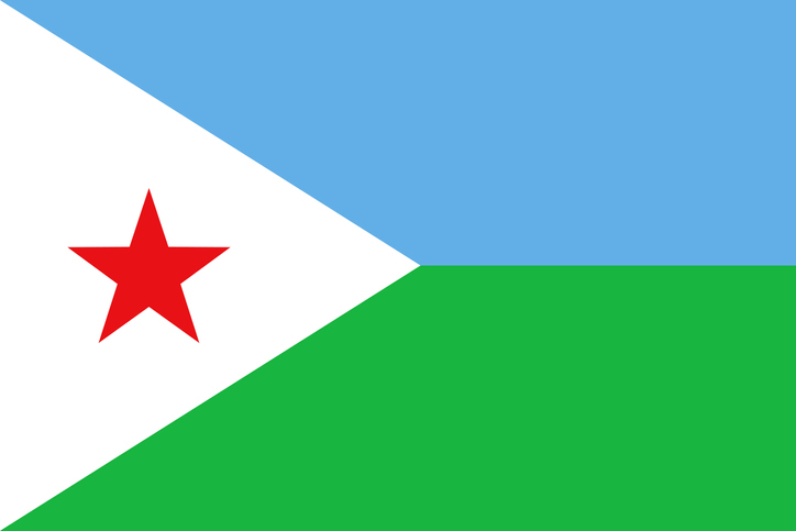 Republic of Djibouti African Country Flag