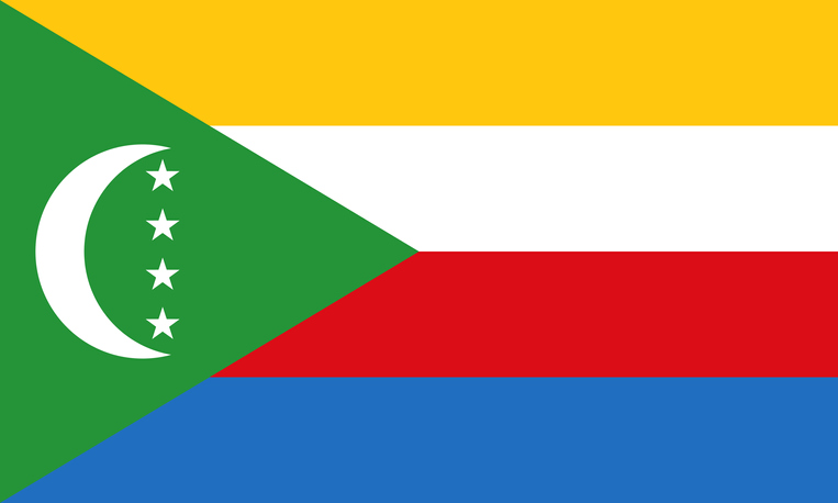 Comoros African Country Flag
