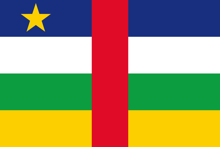 Central African Republic African Country Flag