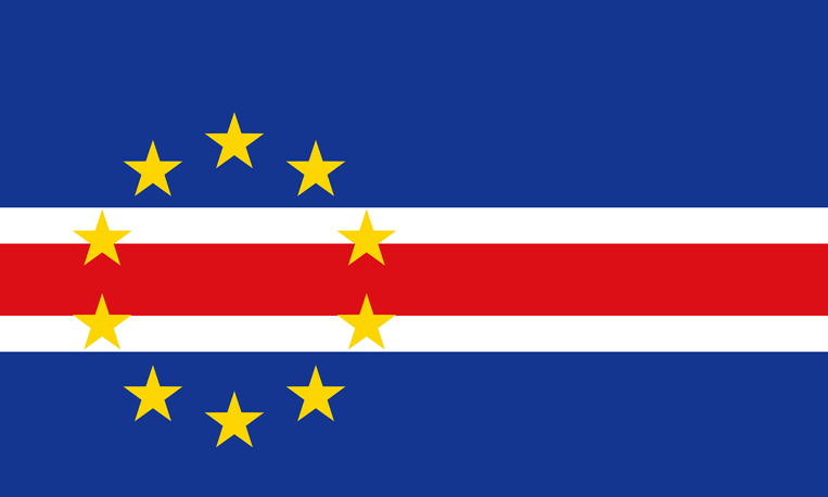 Republic of Cabo Verde (Cape Verde) African Country Flag