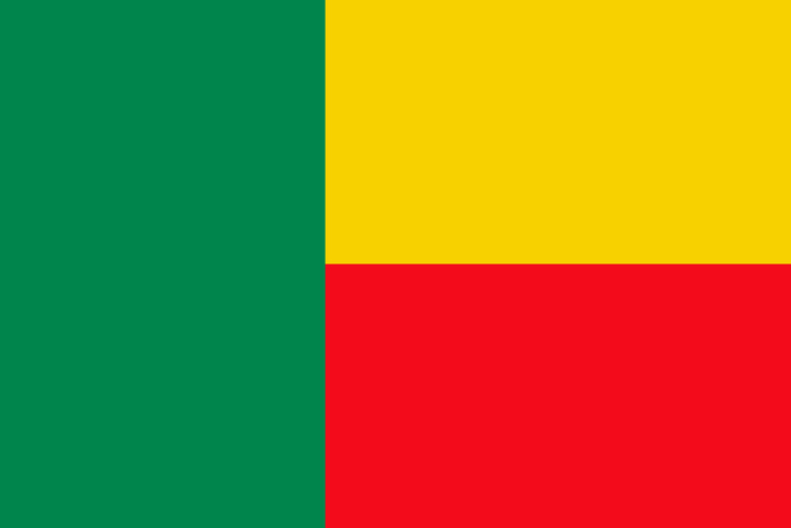 Benin African Country Flag