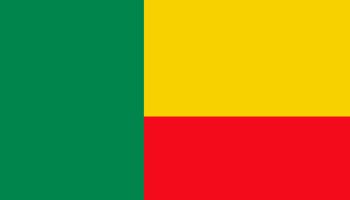 Benin African Country Flag