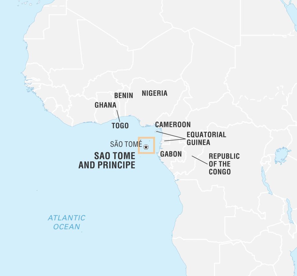 World Data Locator Map, Sao Tome and Principe