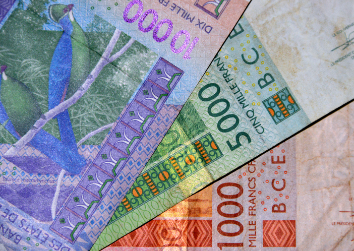 West African CFA franc bank notes