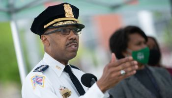On Monday, May 3, 2021, Mayor Muriel Bowser and Robert J. Contee, III, Acting Chief, Metropolitan Police Department launched the 2021 Summer Crime Prevention Initiative at Rosedale Recreation Center in NE Washington, DC.