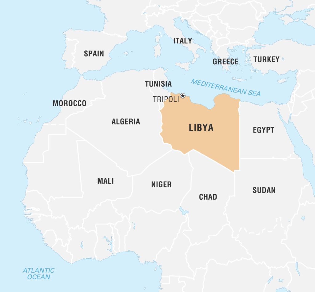 World Data Locator Map, Libya