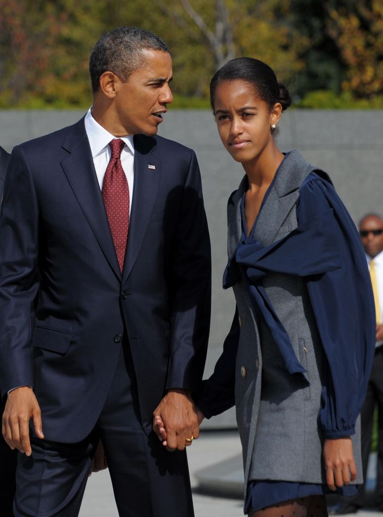 US President Barack Obama and his daught