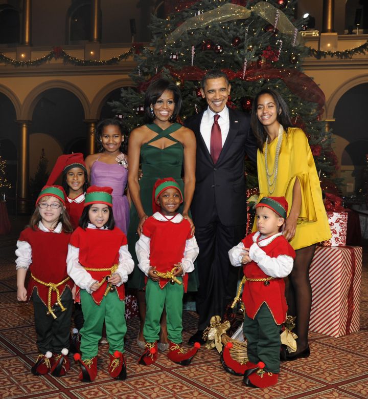 Obama And First family Attend Christmas In Washington