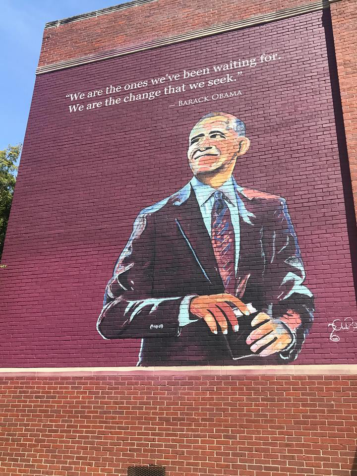 Obama Elementary School Mural in Jackson, Mississippi