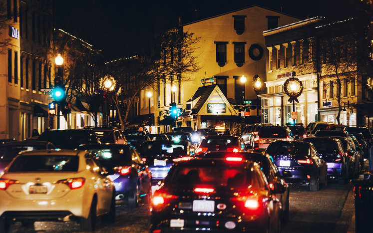 Traffic in Georgetown, Washington DC