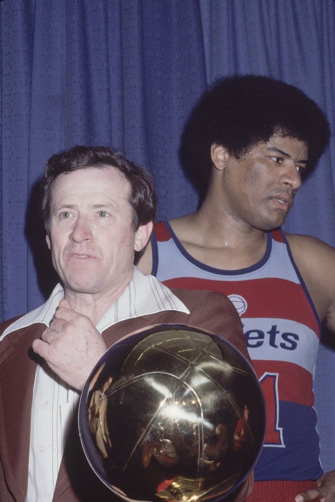 Washington Bullets Coach Dick Motta and Wes Unseld, 1978 Finals